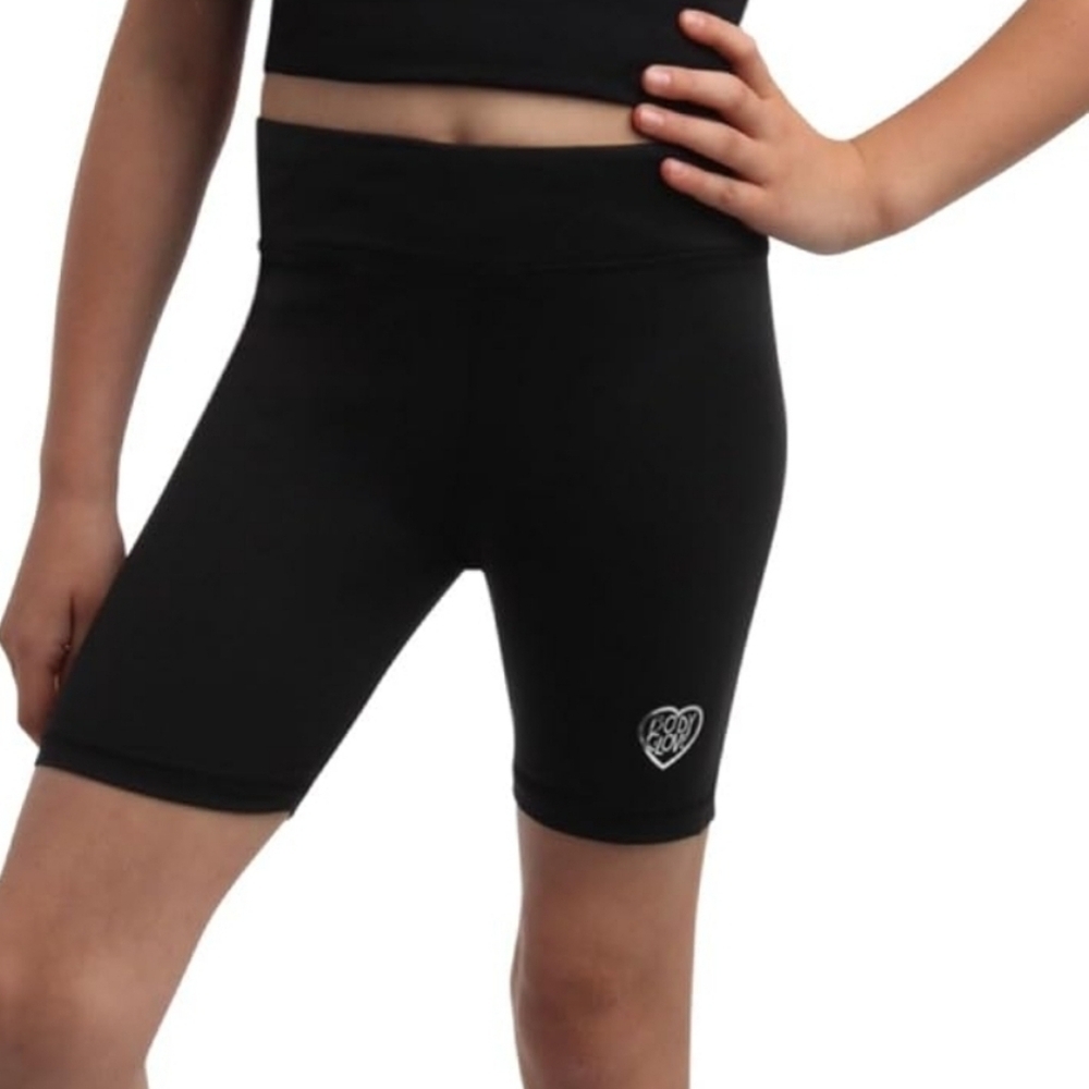 Body Glove Girls Black Biker Shorts Athletic Sz 12